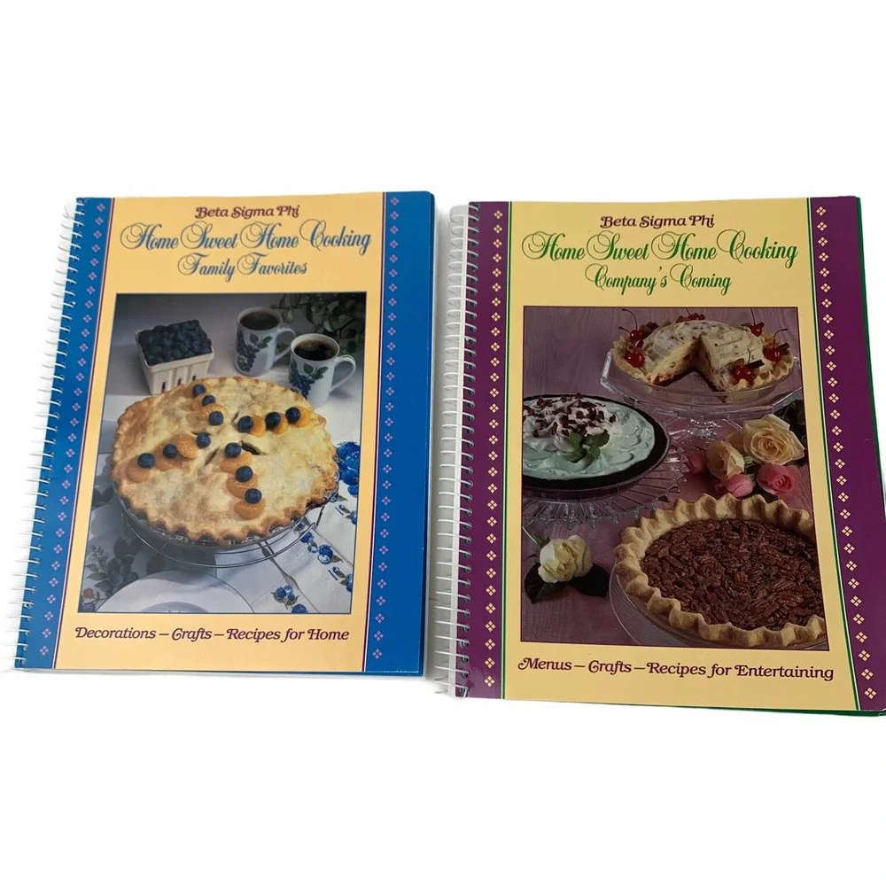 Beta Sigma Phi Home Sweet Home Cooking Spiral Cookbooks‎ Vintage
